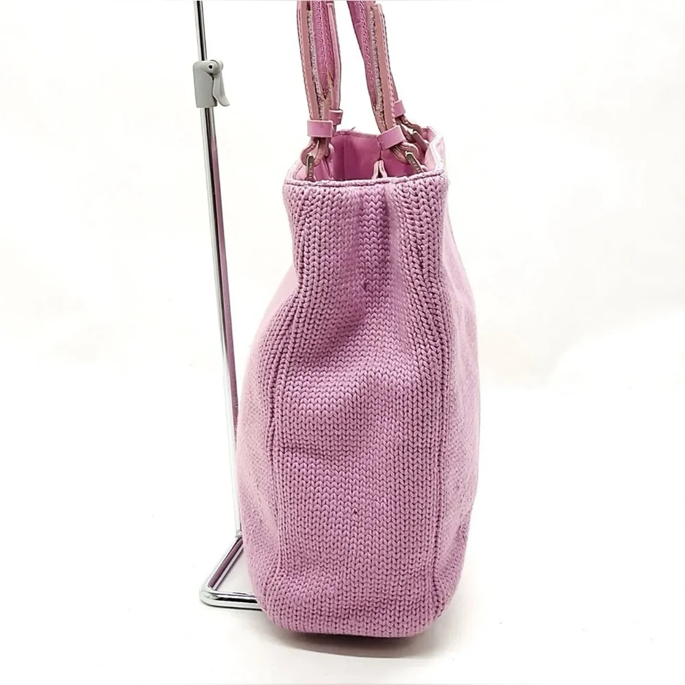 Prada Women’s‎ Purple/Lavender Vintage Wool Knitted Tote Bag/Purse/Handbag 💜